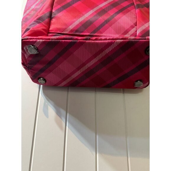 LUG Rally Tote Bag NWT - Berry Plaid - Picture 7 of 7
